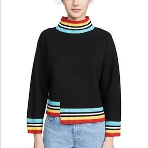 Alice + Olivia Aleta Asymmetrical Pullover sweater